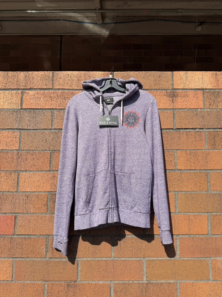 Women's Y2K Obey Power to the People Zip Up Hoodie Sz M