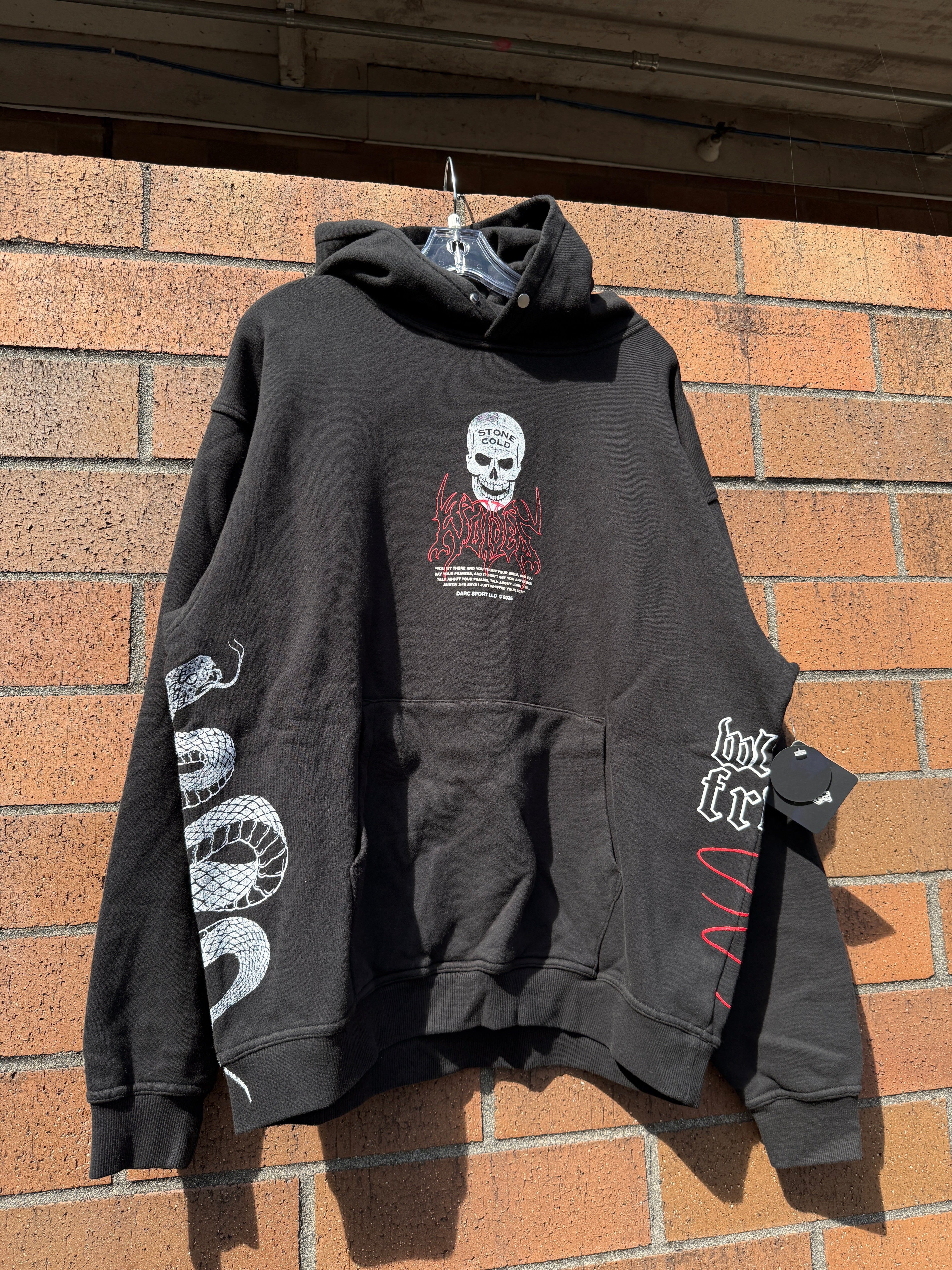 Darc Sport x WWE Austin 3:16 Pierce Hoodie Black Size M