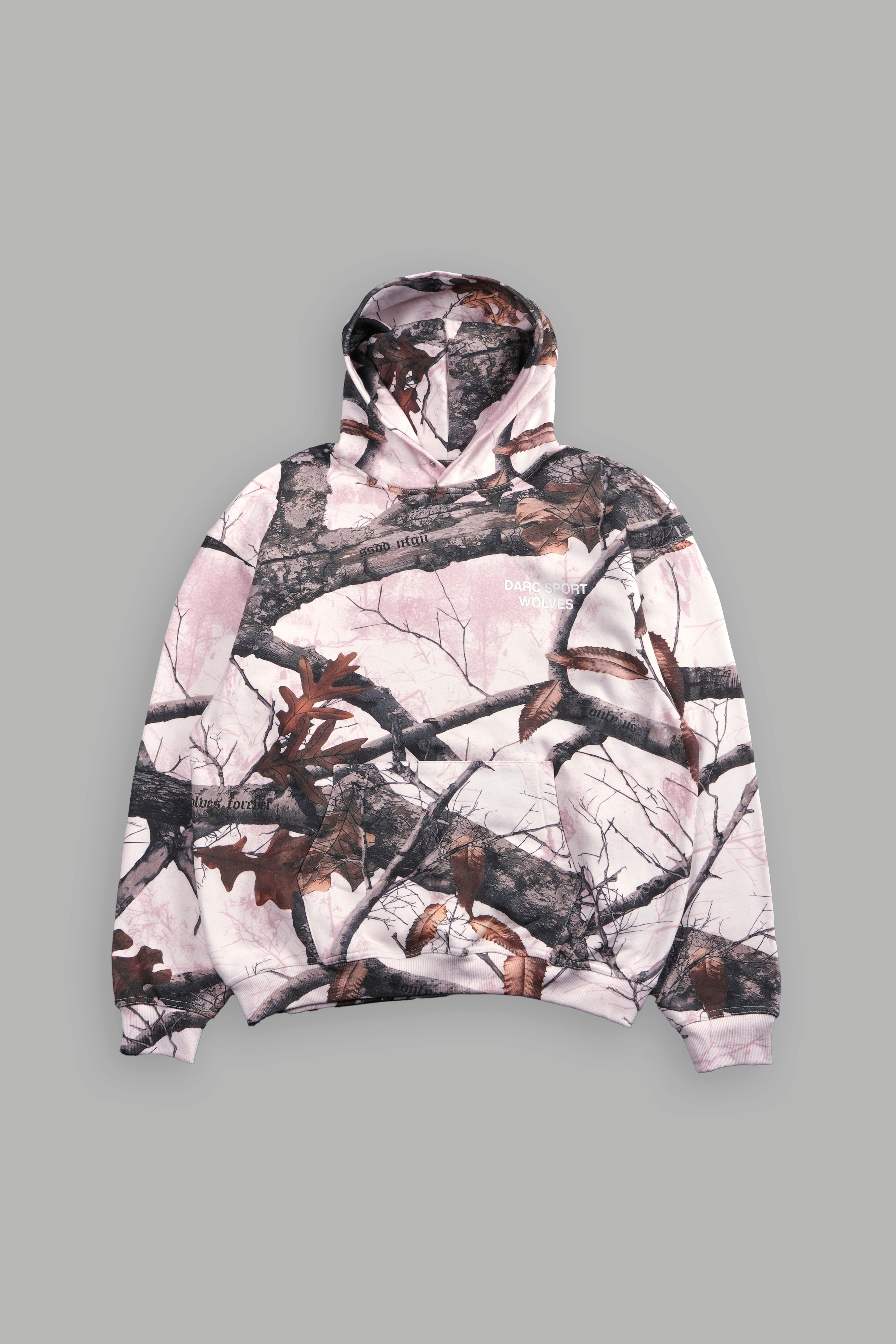 Darc Sport Wolves Pierce Hoodie Pink Camo Sz XL