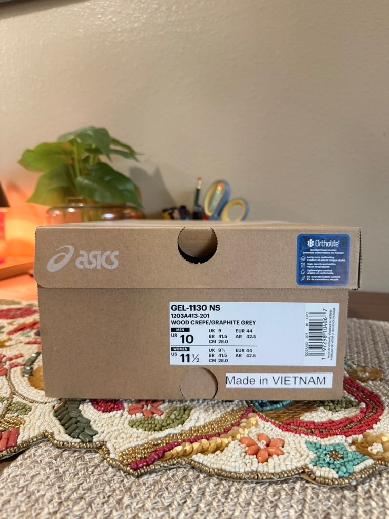 Asics Gel-1130 NS Wood Crepe Size 10