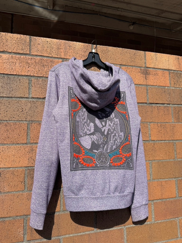 Women's Y2K Obey Power to the People Zip Up Hoodie Sz M