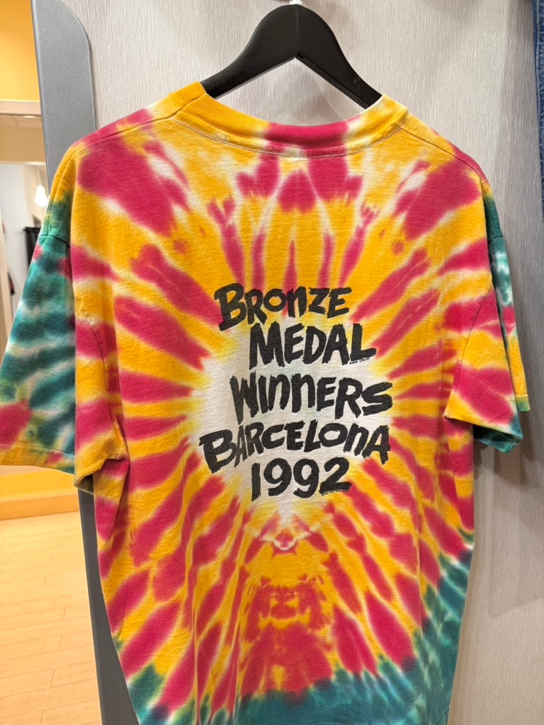 1992 Grateful Dead Lithuania Team Tie Dye Anvil Tee Sz XL