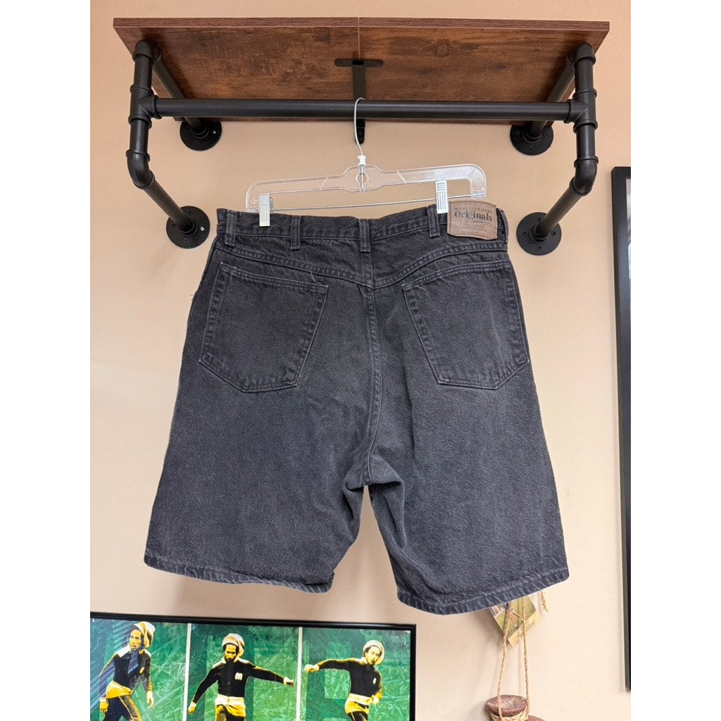 Y2K Wrangler Hero Black Denim Jorts