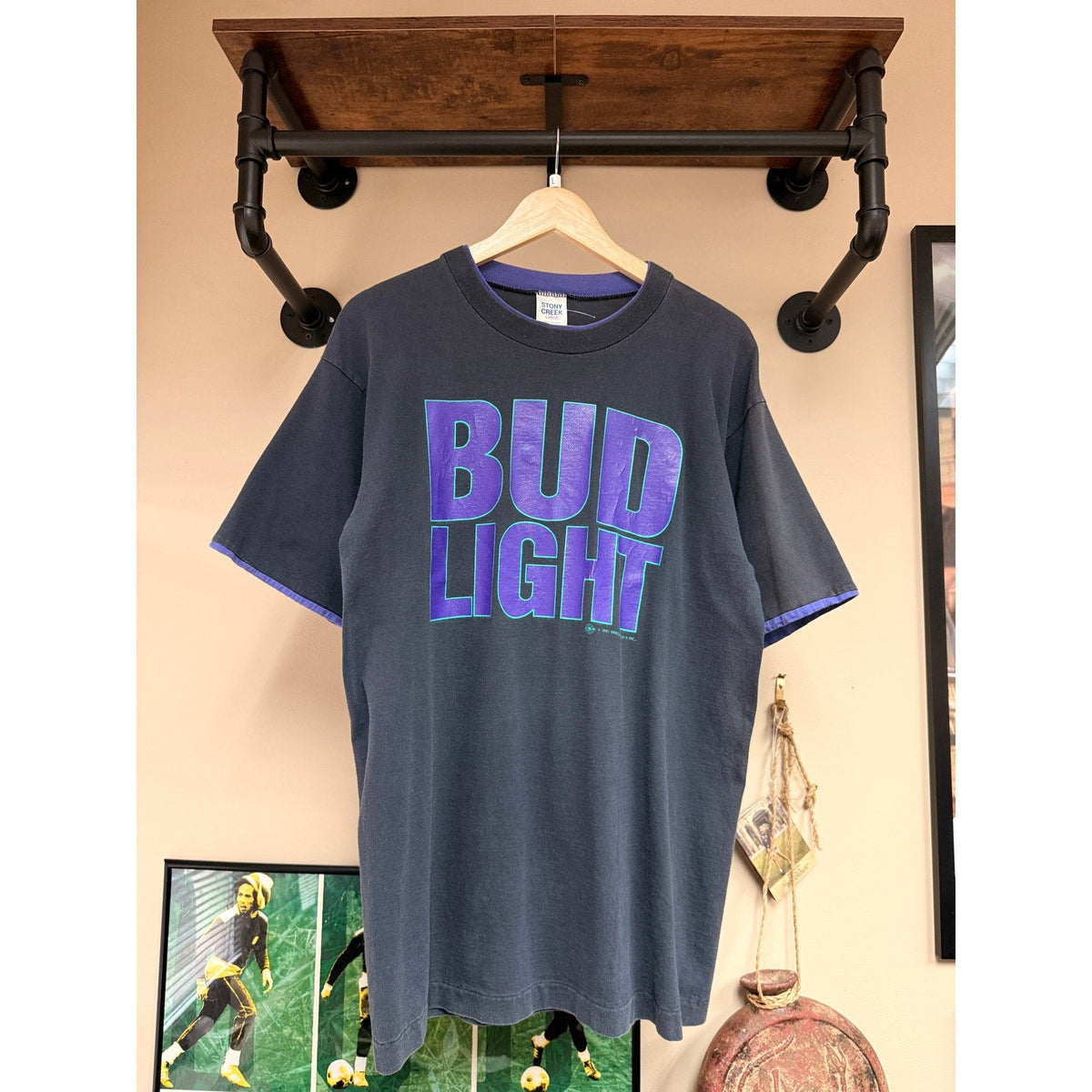 90s Bud Light Stony Creek Double Sleeve Tee