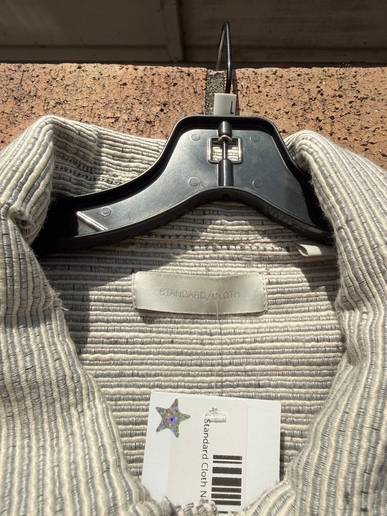 Standard Cloth Neely Slub Overshirt Neutral Size L