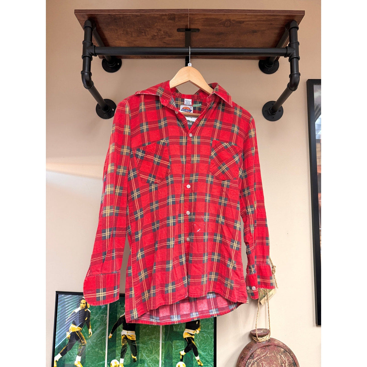 90s Dickies Red Plaid Flannel