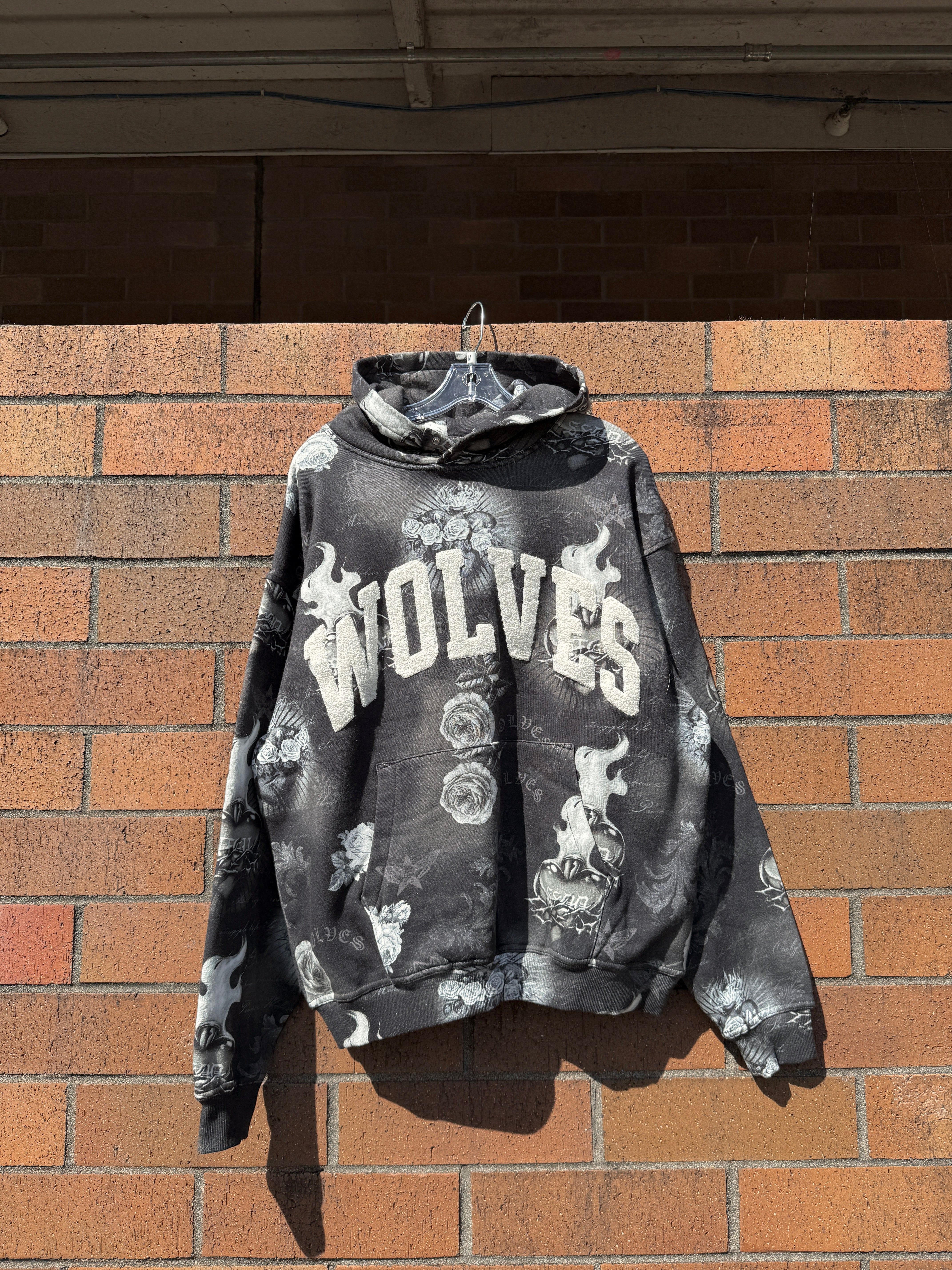Darc Sport Always Loyal Pierce Hoodie Corazon de Oscuridad Tonal Size M