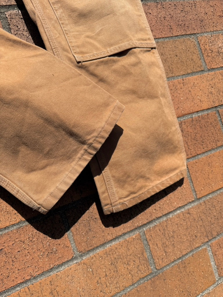 2011 Carhartt Brown Dungaree Fit Double Knees Size 36x34