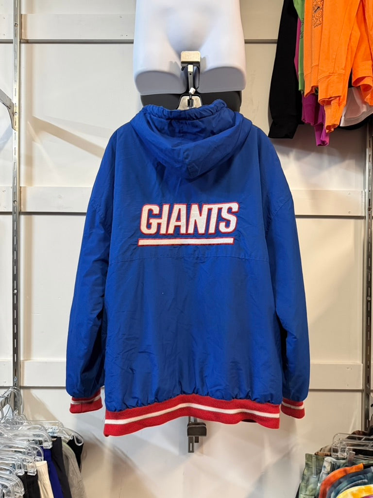 90s Starter NY Giants Hooded Jacket Sz XL