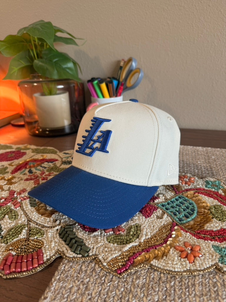 New Era LA Lakers A-Frame Snapback White / Royal USED