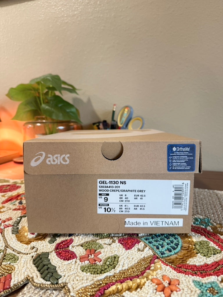 Asics Gel-1130 NS Wood Crepe Size 9