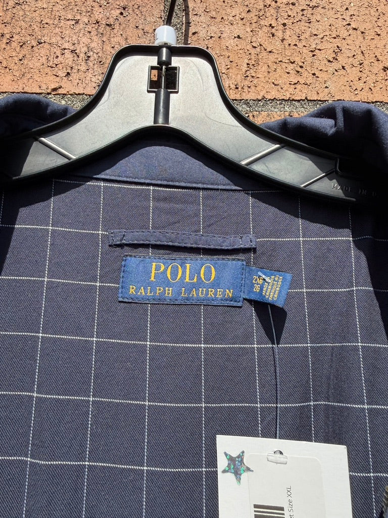 2017 Polo Ralph Lauren Navy Blue Harrington Jacket Size XXL