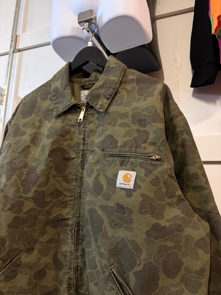 Carhartt WIP Duck Camo Detroit Jacket Size XL
