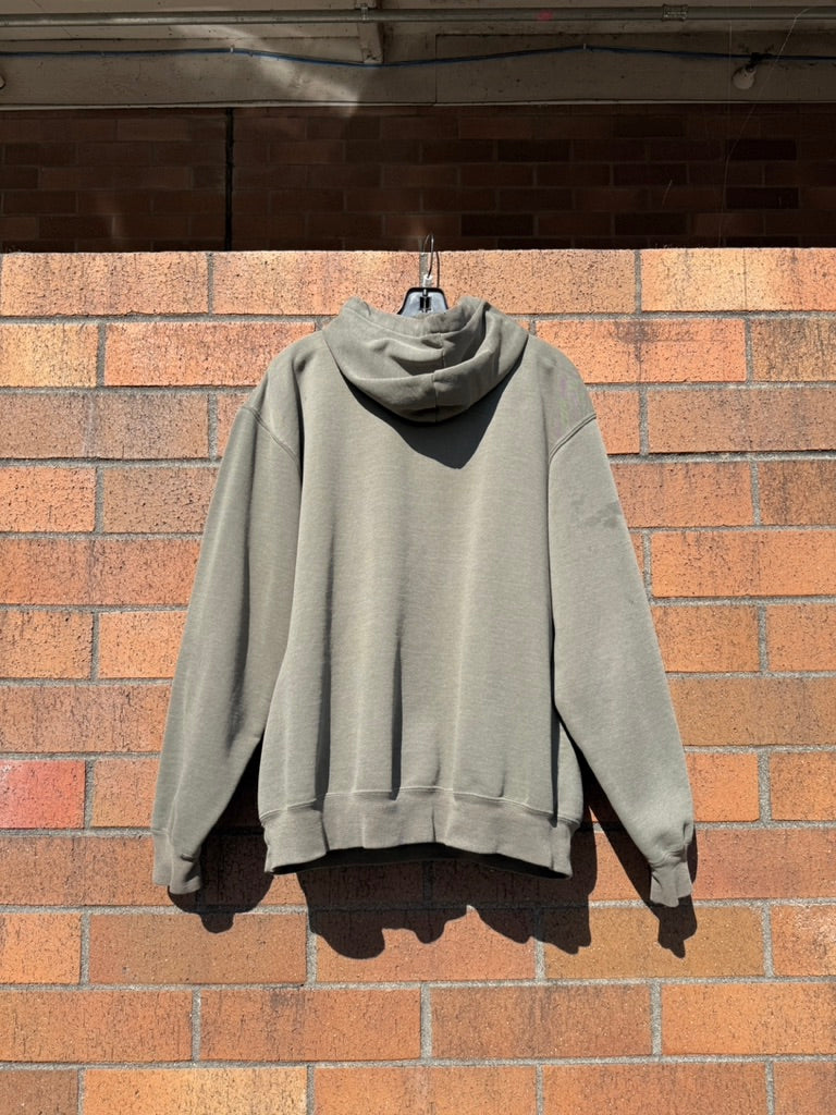 Y2K Carhartt Thrashed Olive Green Hoodie Size L