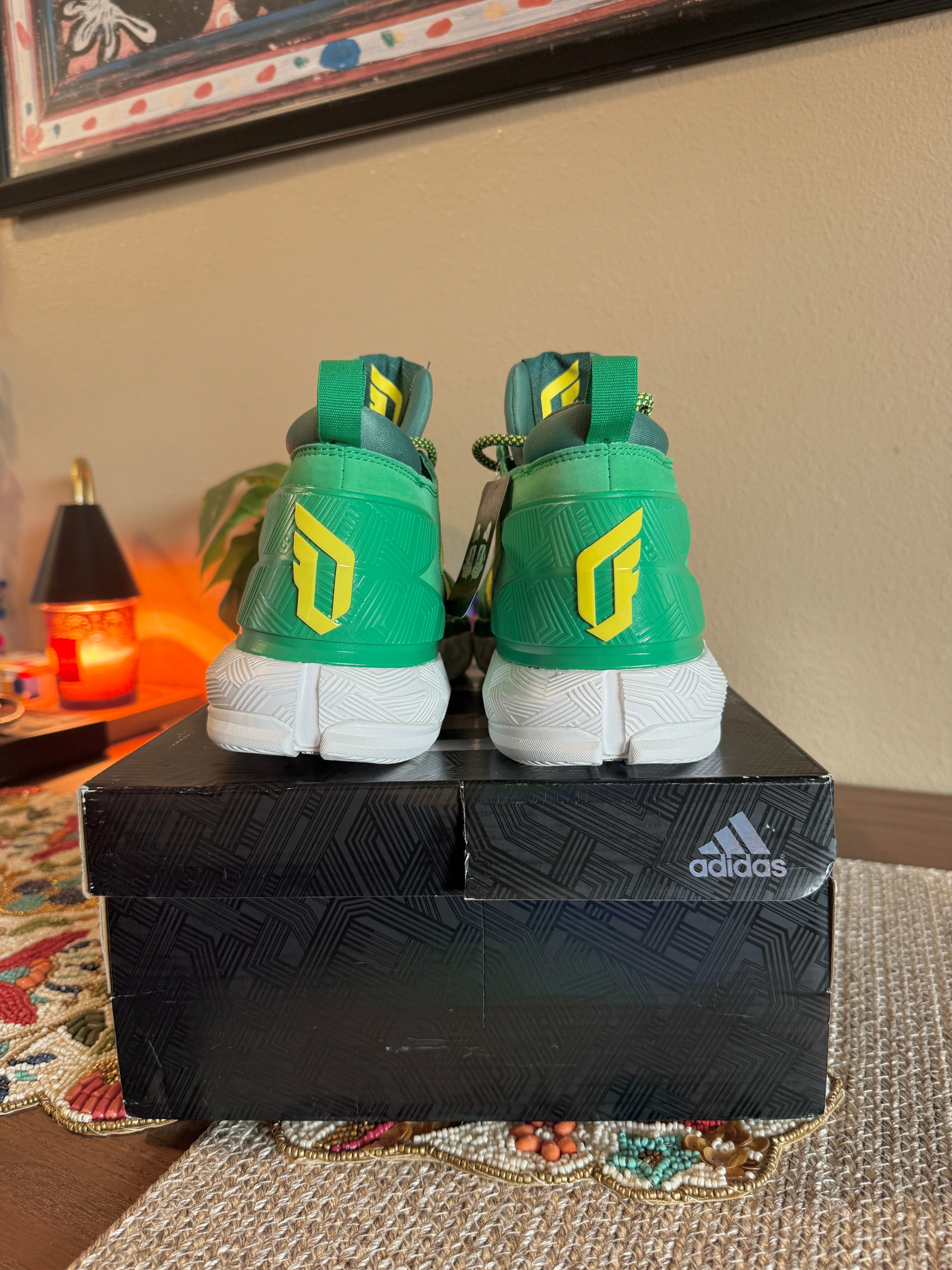 Adidas D Lillard 2 Oakland A's Size 11.5