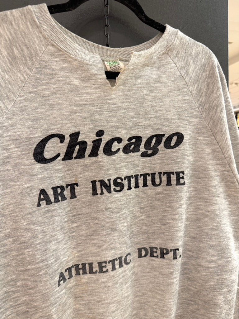 80s Chicago Art Institute Athletic Dept Crewneck Sz XL