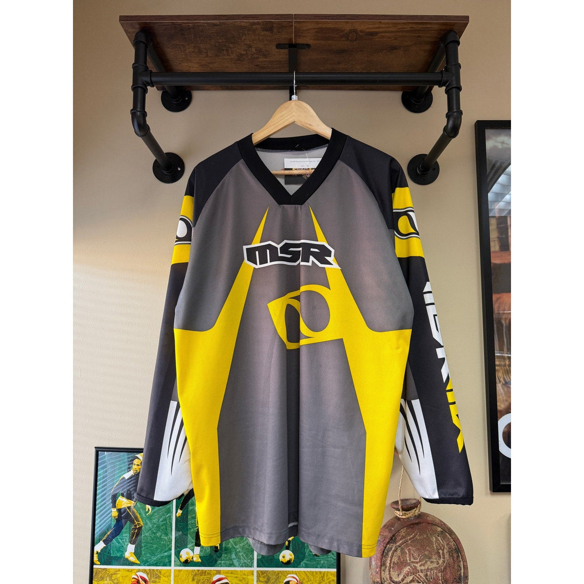 Y2K MSR Racing Revolver Moto Jersey Grey / Yellow