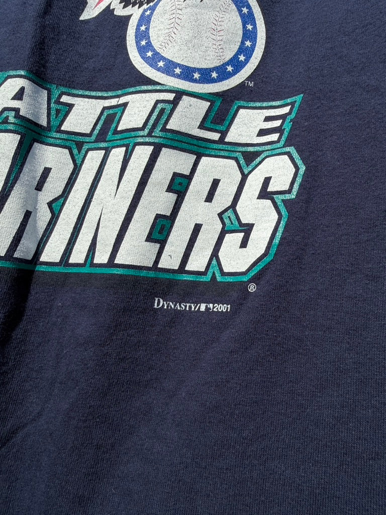 2001 Seattle Mariners AL West Champs Dynasty Tee Size M