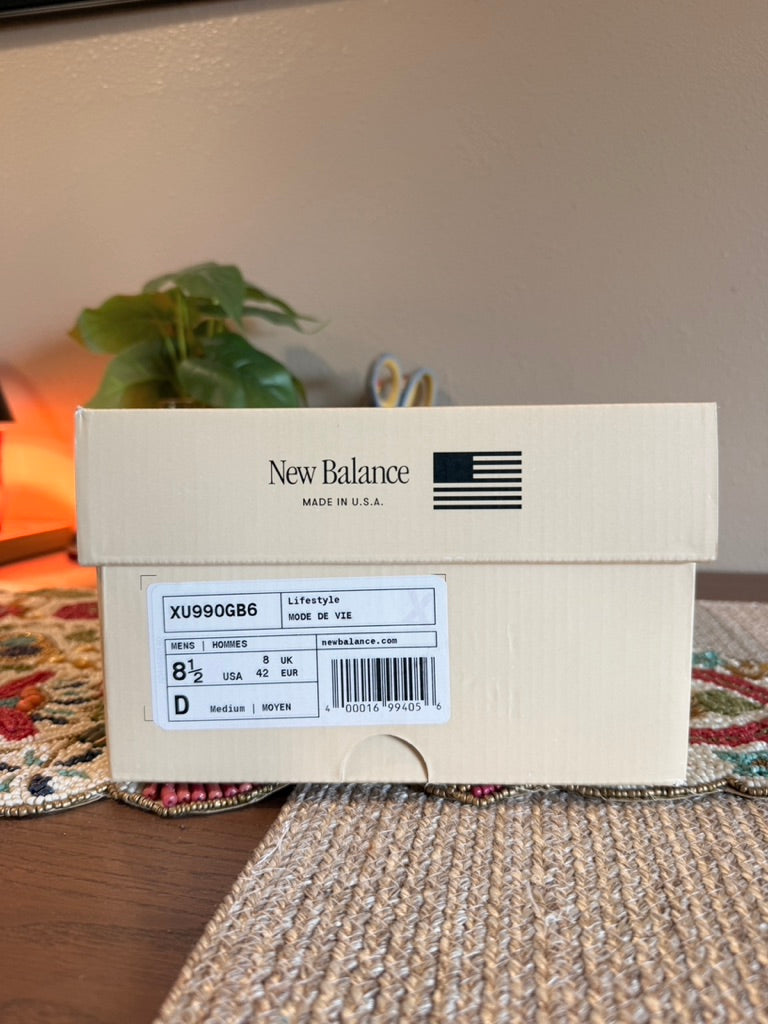 New Balance 990v6 MiUSA White Sea Salt Size 8.5