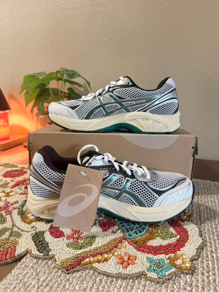 Asics GT-2160 White Jasper Green Size 8