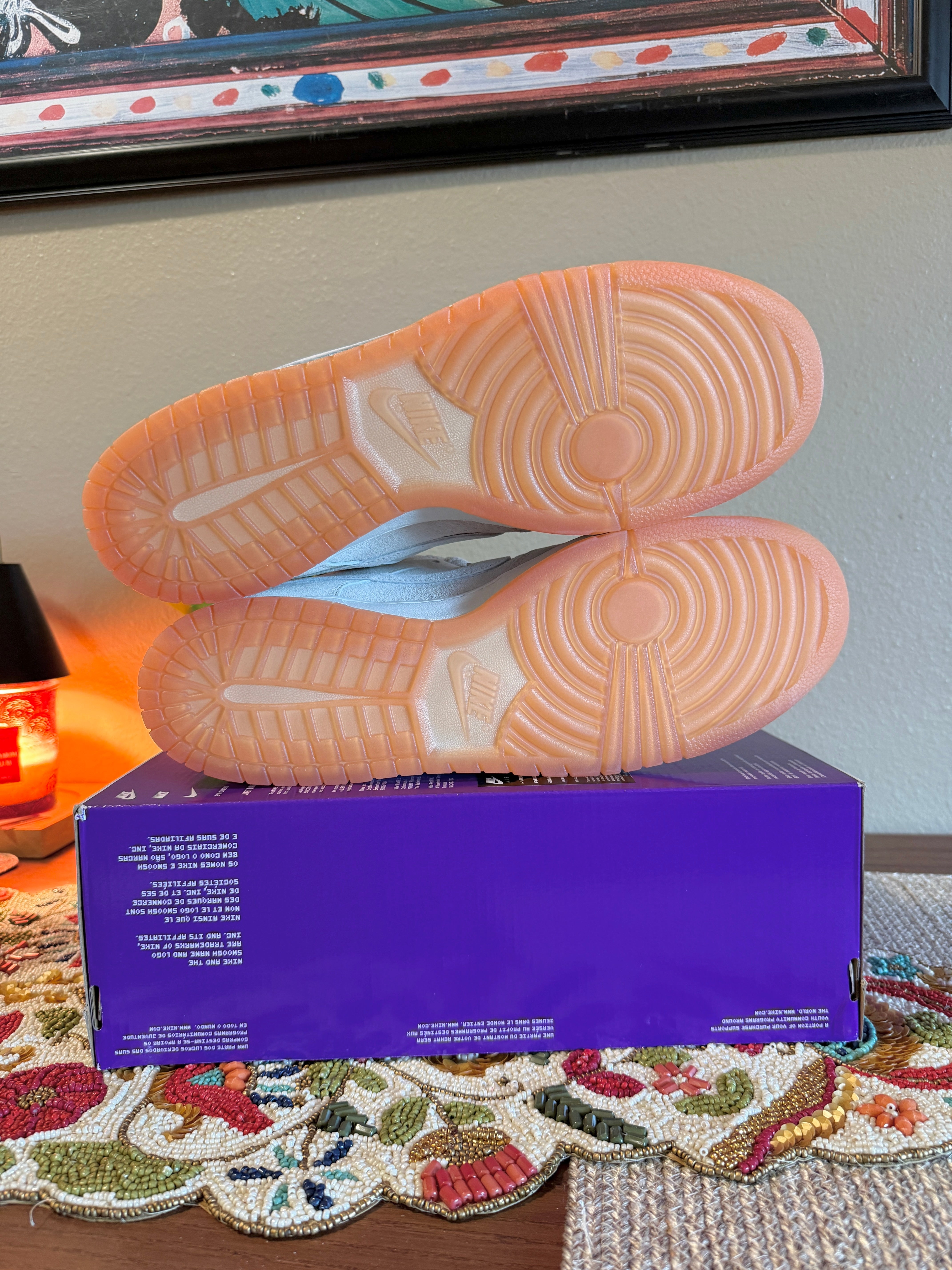Nike SB Dunk Low Pro B Pale Ivory Size 15 MISSING LID