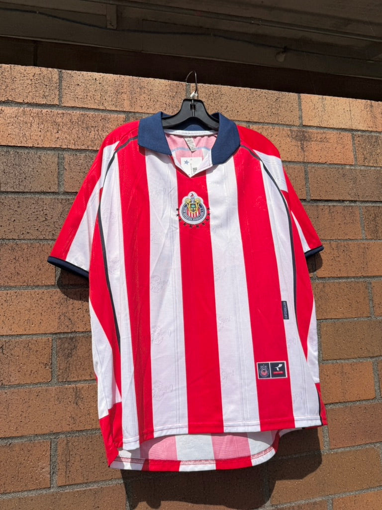 90s Chivas Guadalajara MX Liga Jersey Size L
