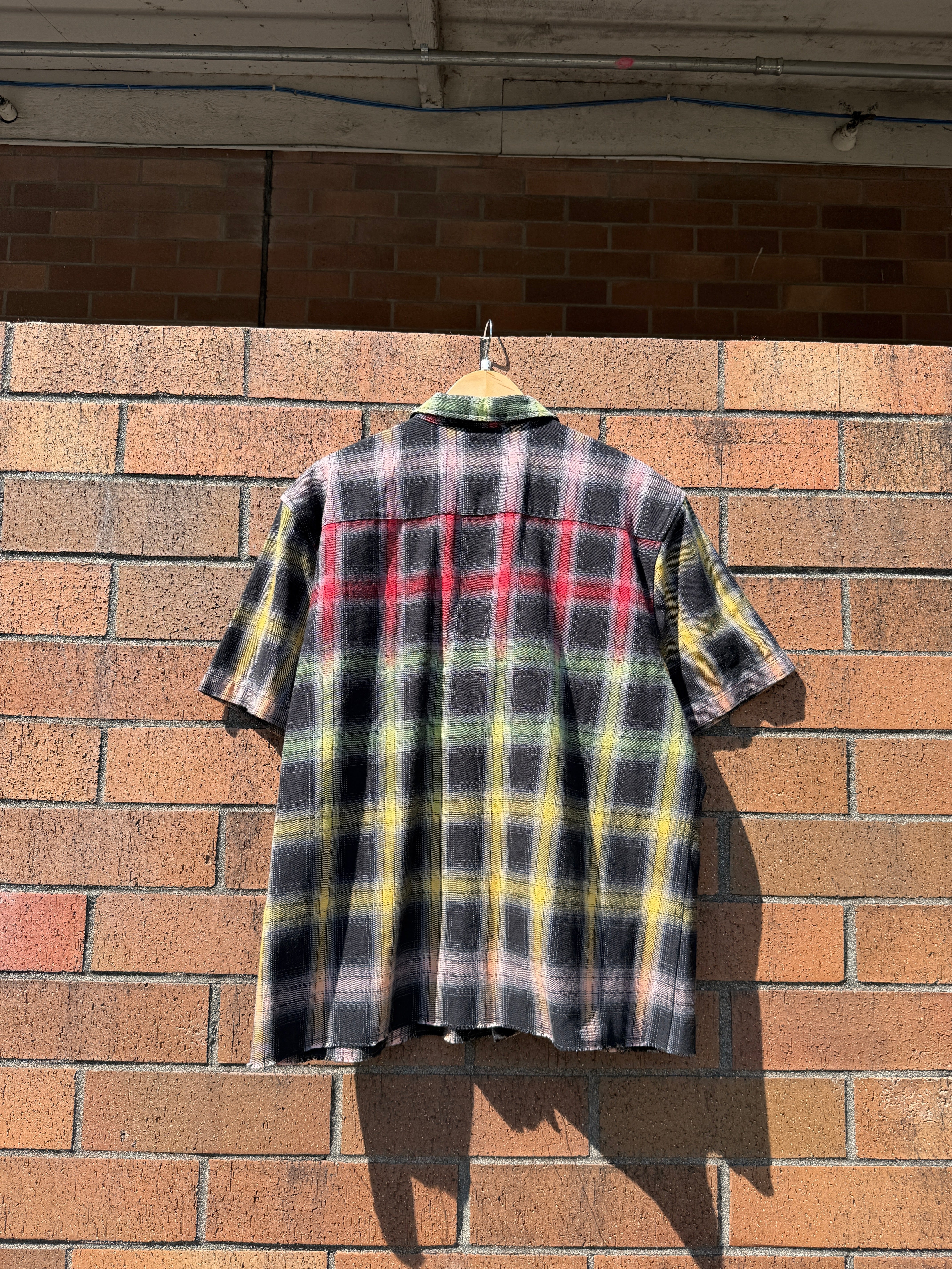 Billionaire Boys Club Rave Short Sleeve Plaid Flannel NWT Size XL