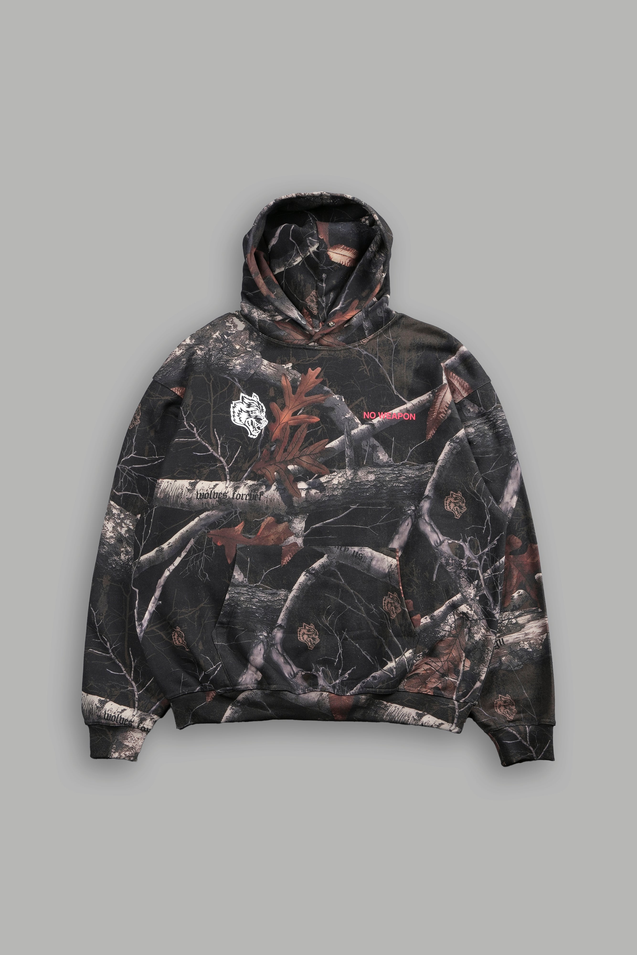 Darc Sport No Weapon Shall Prosper Pierce Hoodie Woodland Camo Sz M