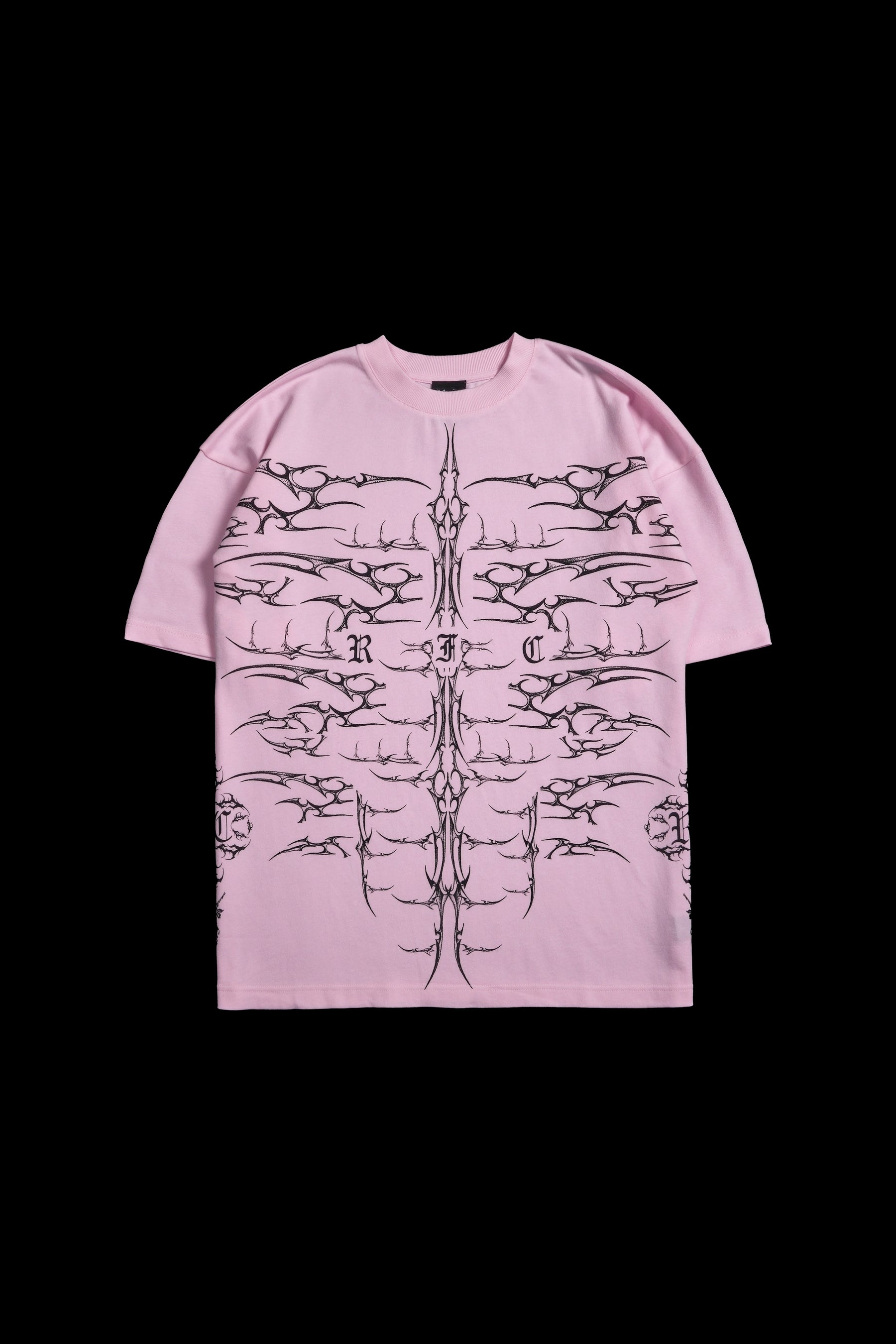 Civil Regime Chaos American Classic Oversized Tee Pink Sz M