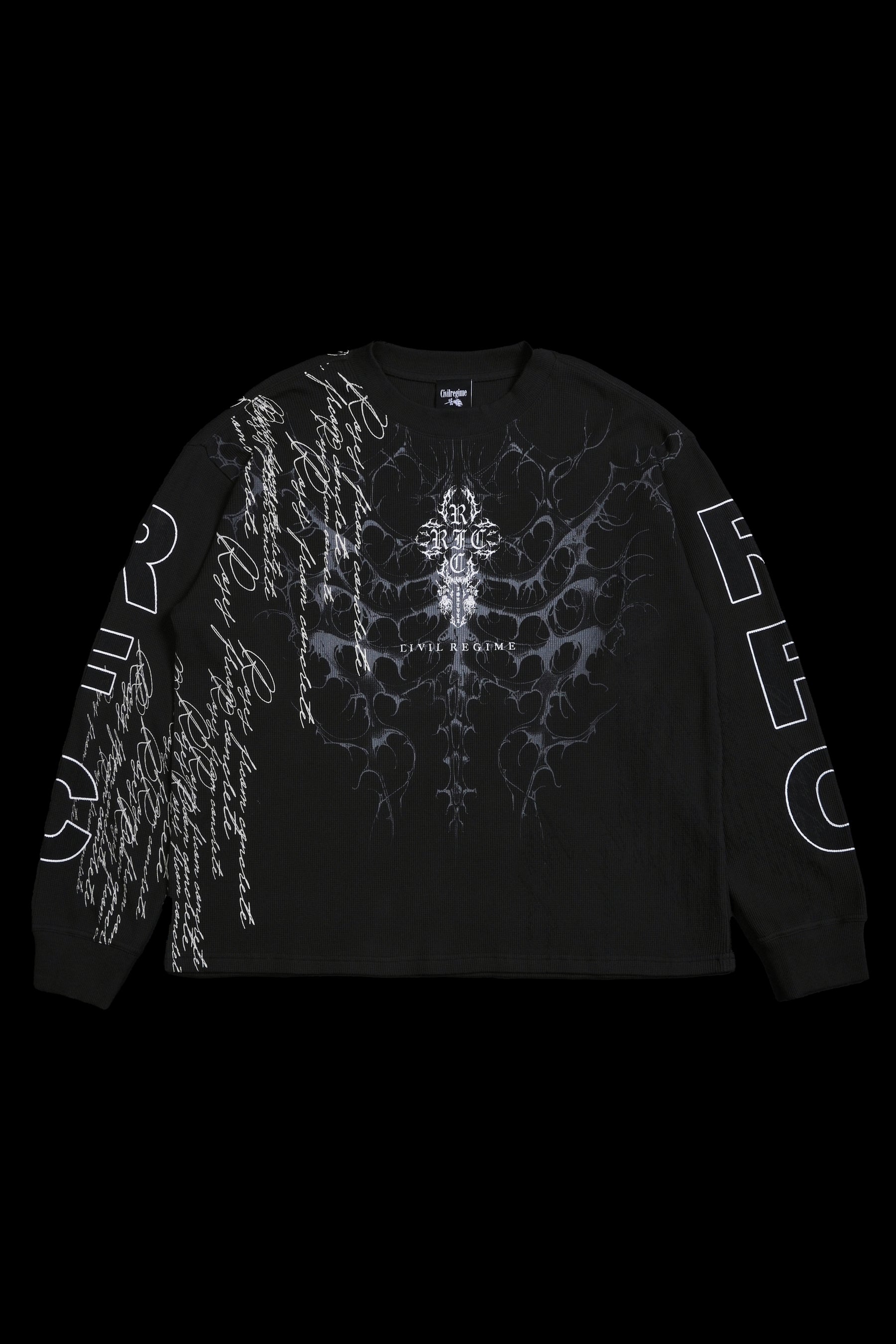 Civil Regime Winter Wraith Obsidian Waffle Thermal Charcoal Sz L
