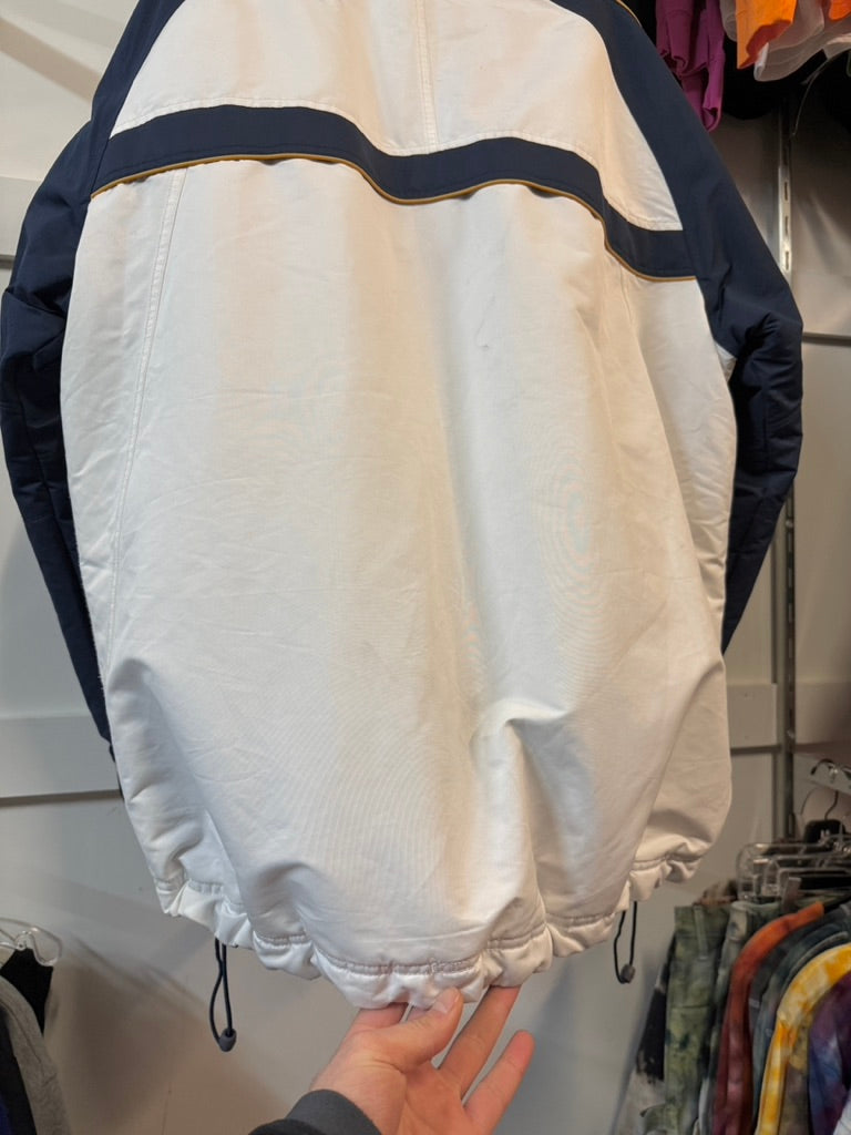 2004 Nike White / Navy / Yellow Winter Jacket Size XL