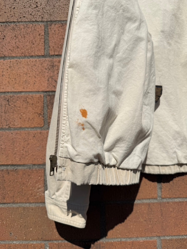 90s Eddie Bauer Beige Cargo Jacket Sz M