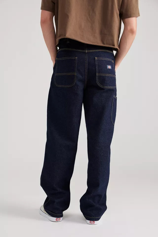 Dickies Madison Baggy Fit Straight Leg Indigo Denim Jeans Sz 34