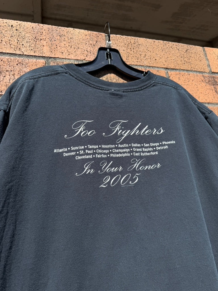 2005 Foo Fighters In Your Honor Tour Tee Size XL
