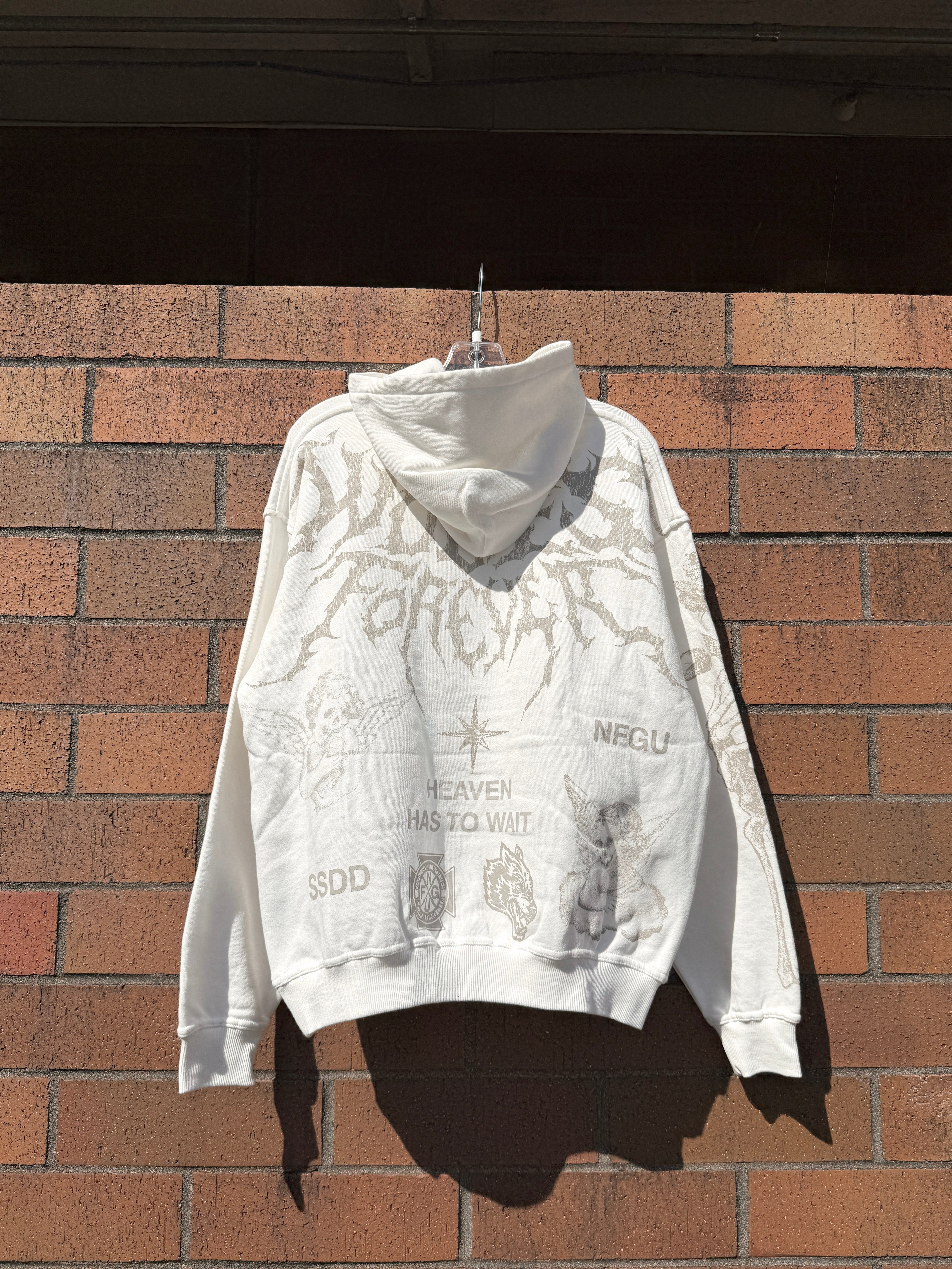 Darc Sport Sacred Flash Pierce Hoodie Cream Size XL