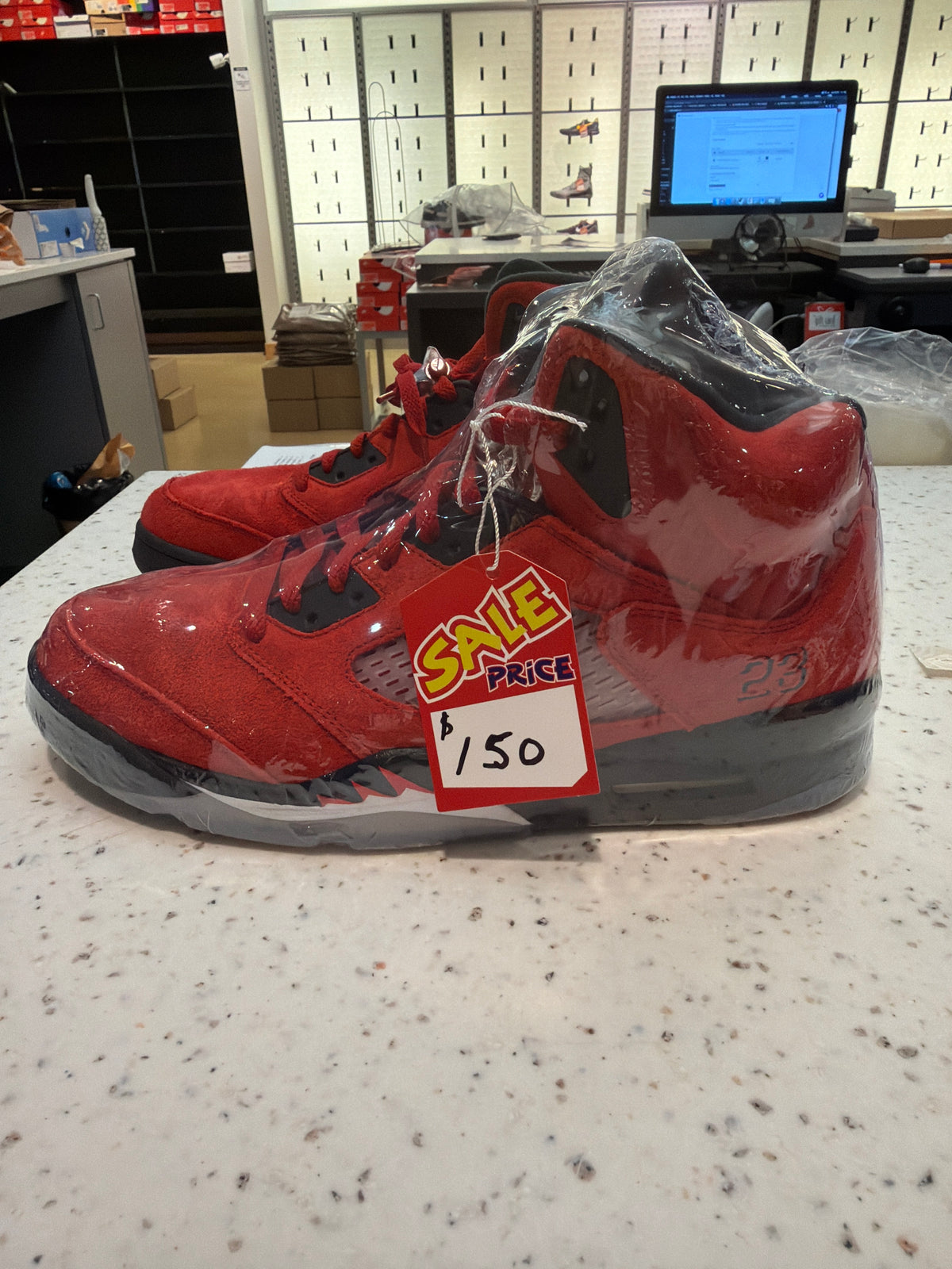 Jordan 5 Retro Raging Bull Red (2021) SZ 12 USED NO BOX