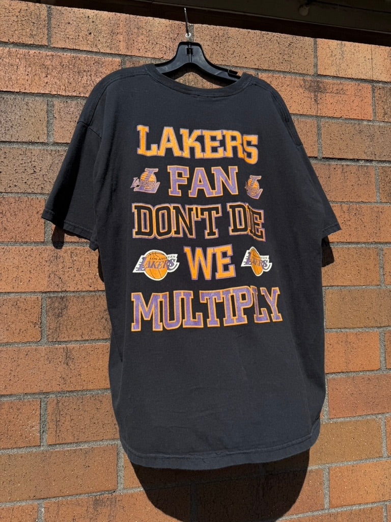 2009 Los Angeles Lakers Fans Don't Die Playoffs Tee Shirt Size XL