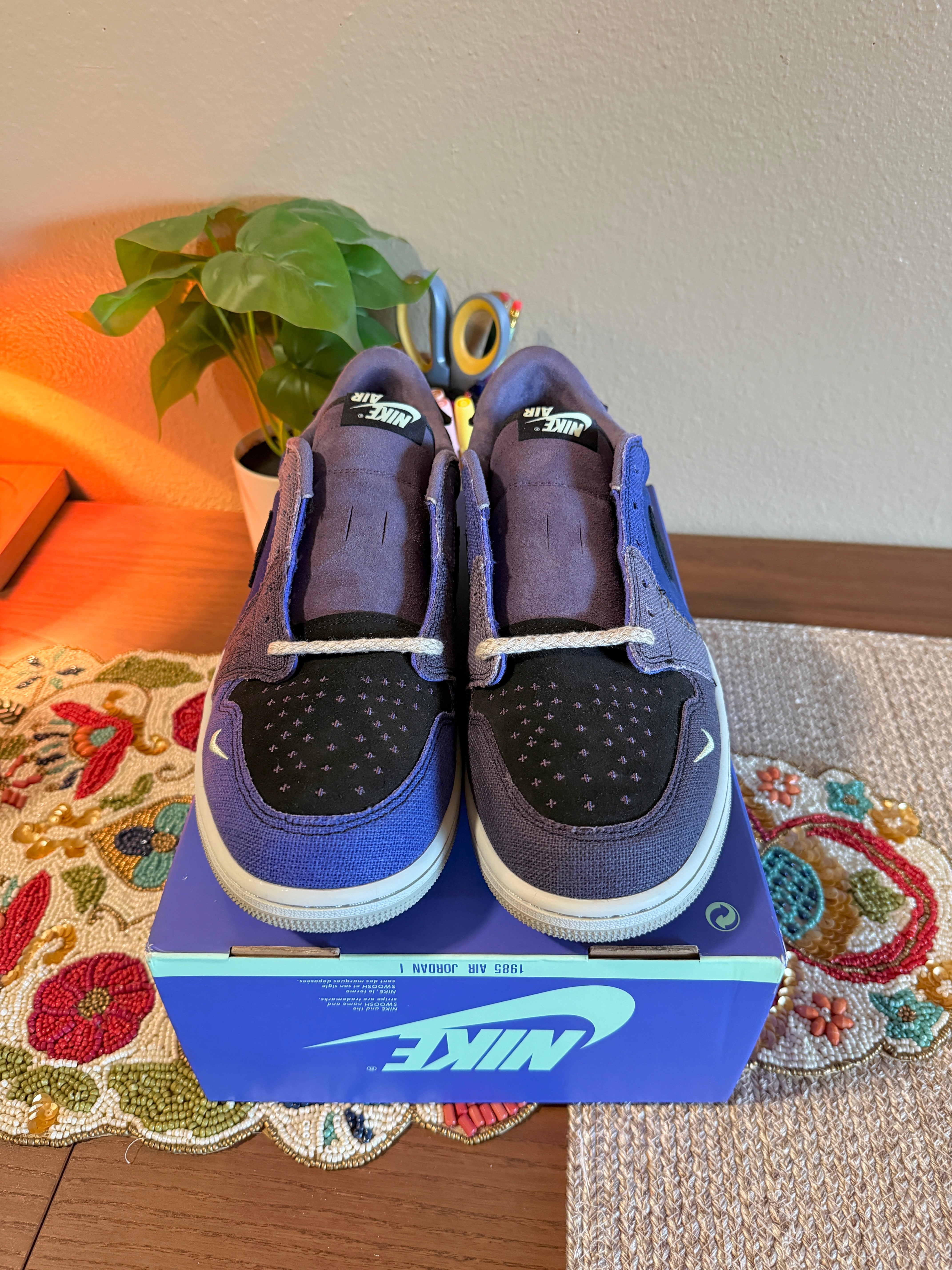 Jordan 1 Retro Low OG Zion Williamson Voodoo Alternate Size 13 MISSING LID