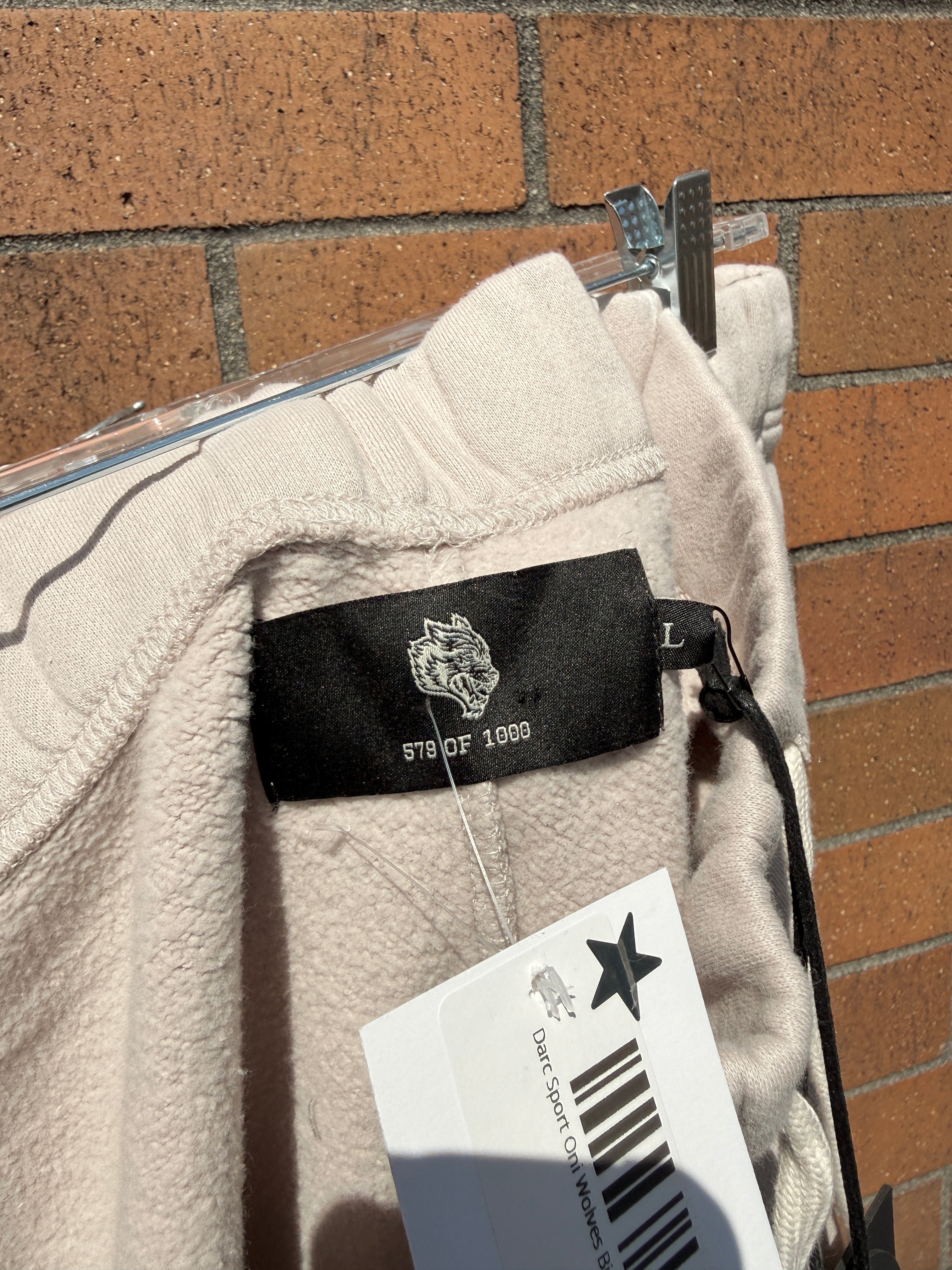 Darc Sport Oni Wolves Bigelow Cargo Sweat Pants Clay Size L