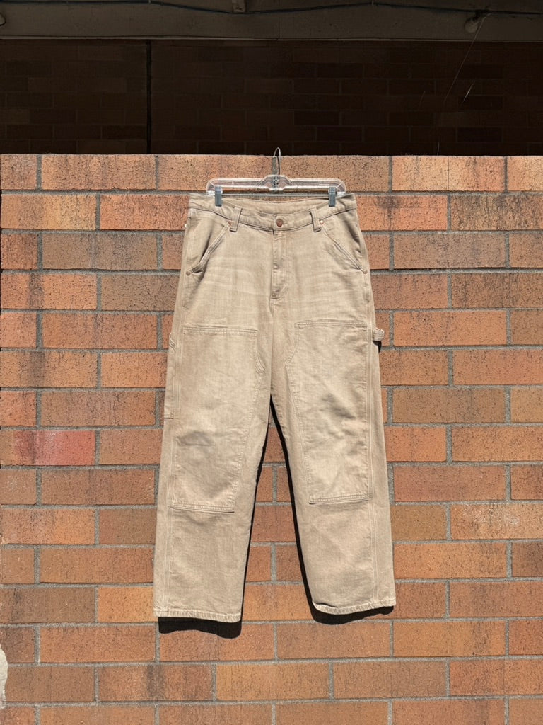 Wrangler x Pacsun Loose Fit Carpenter Pants Tan Size 34