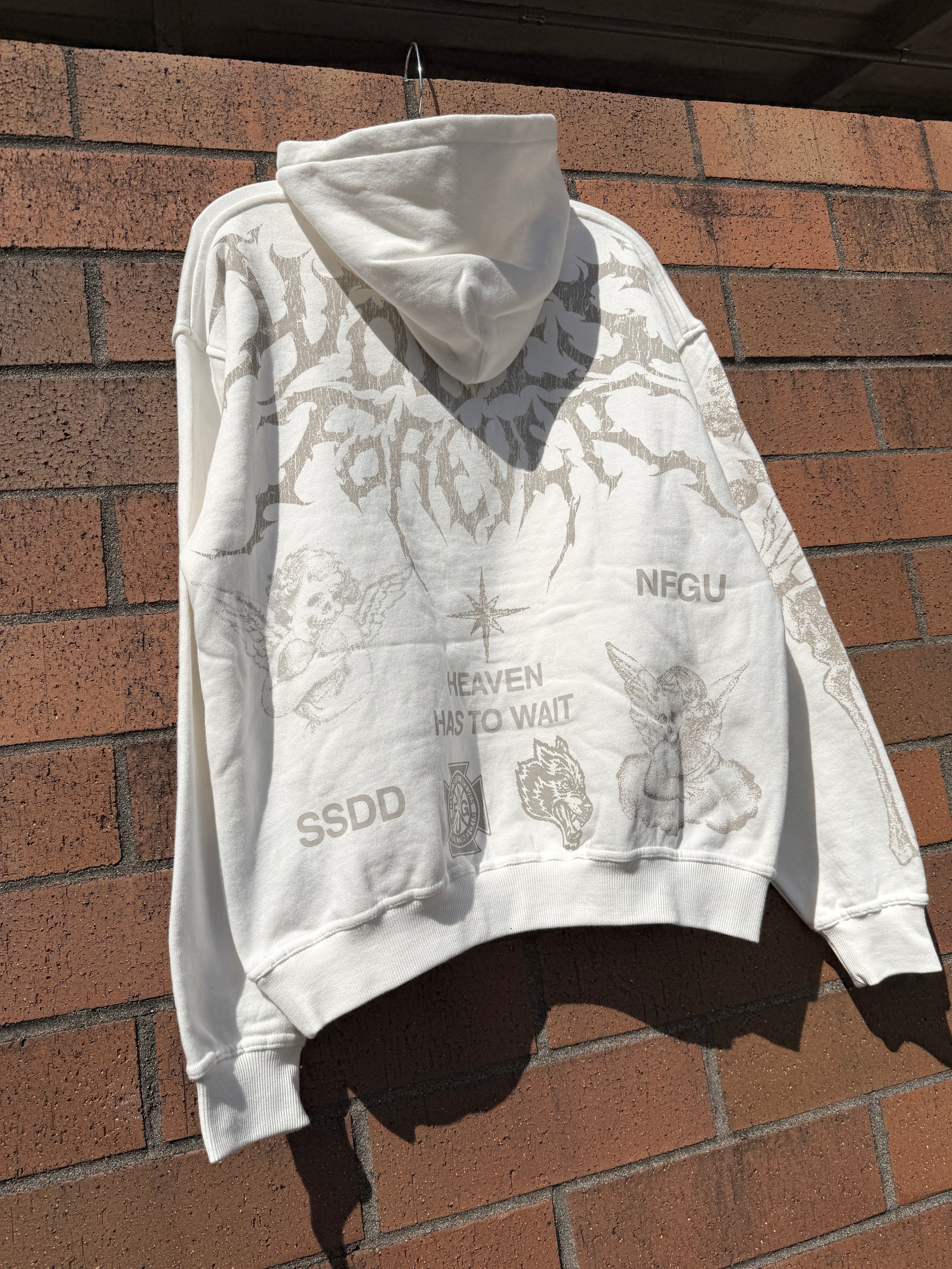 Darc Sport Sacred Flash Pierce Hoodie Cream Size XL