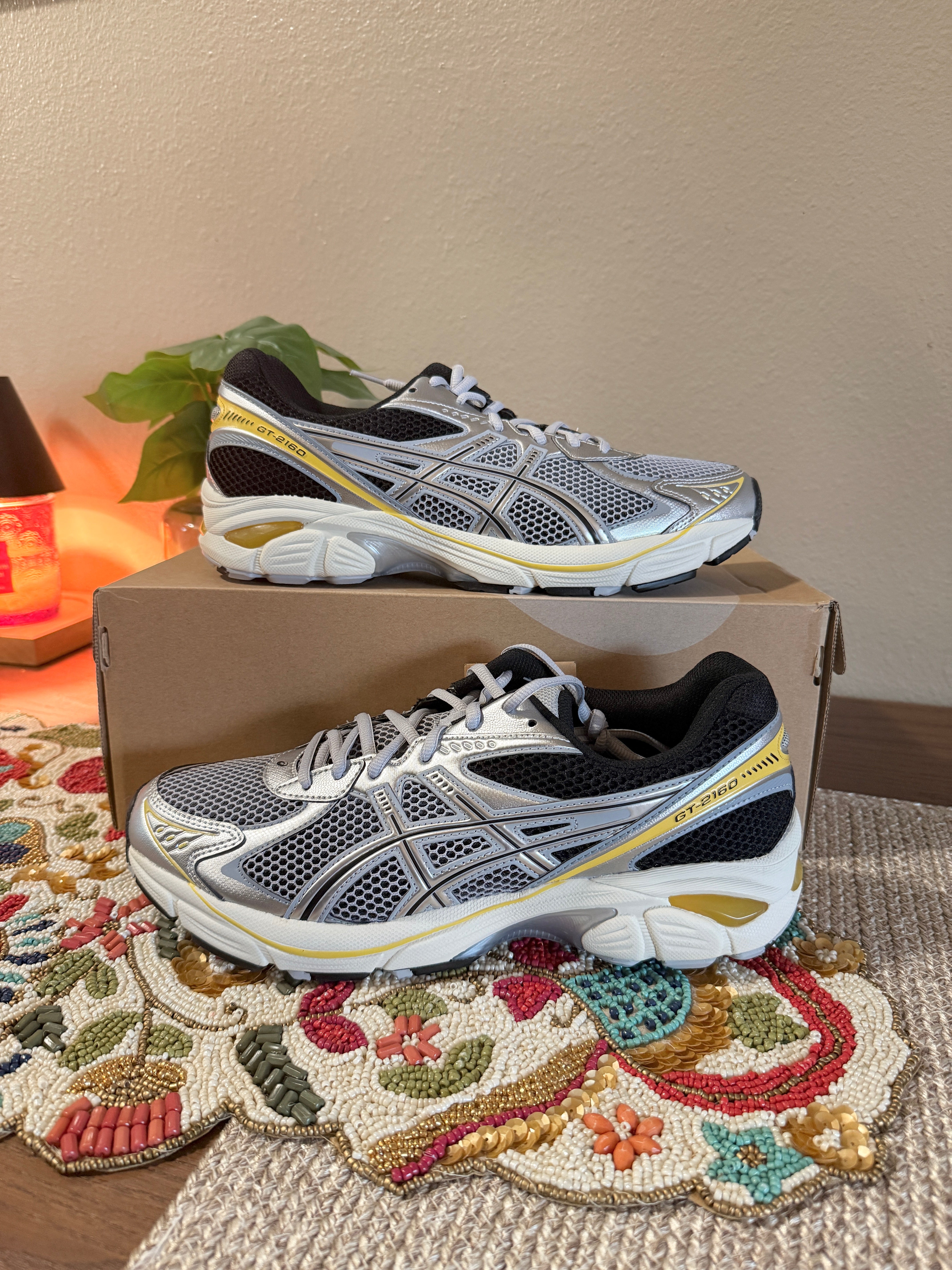 Asics GT-2160 Piedmont Grey Pure Silver Size 10