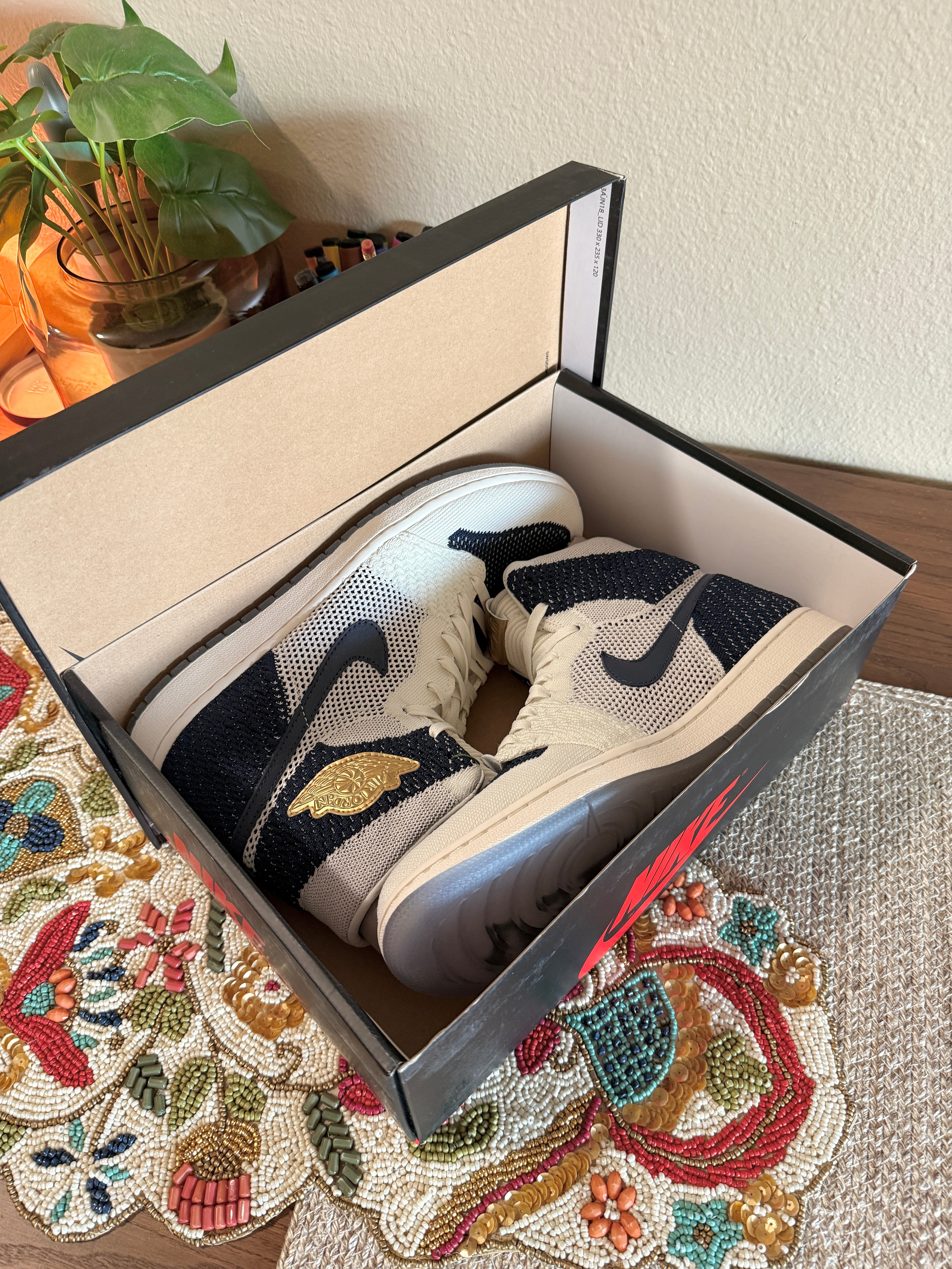 Jordan 1 Retro High Flyknit Derek Jeter RE2PECT Size 11.5