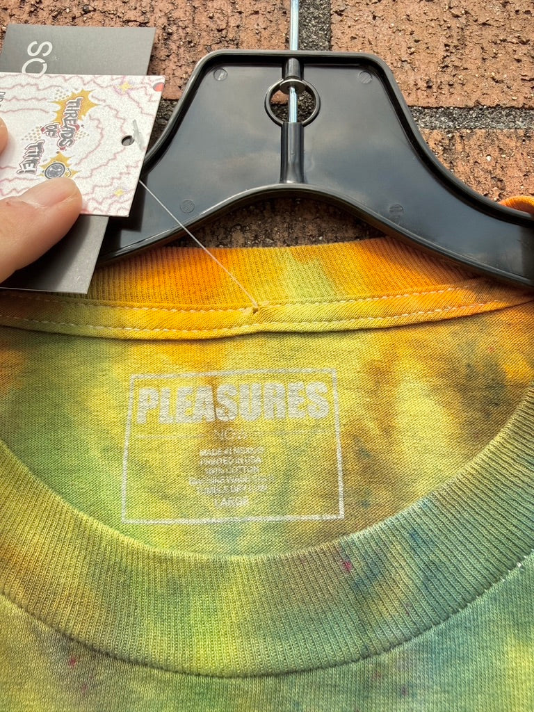 Pleasures Equality Hand Dyed Long Sleeve Tee Size L