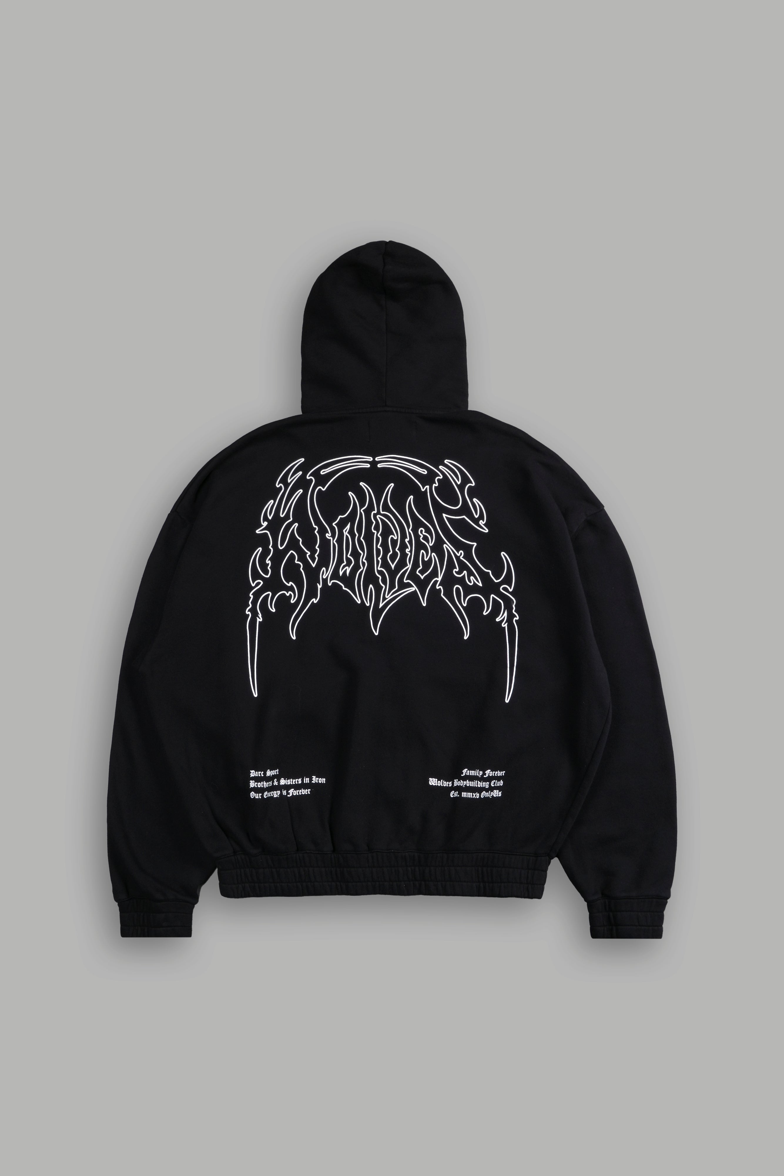 Darc Sport Wolves Hesh Forever Rivet Chambers Zip Hoodie Sz L