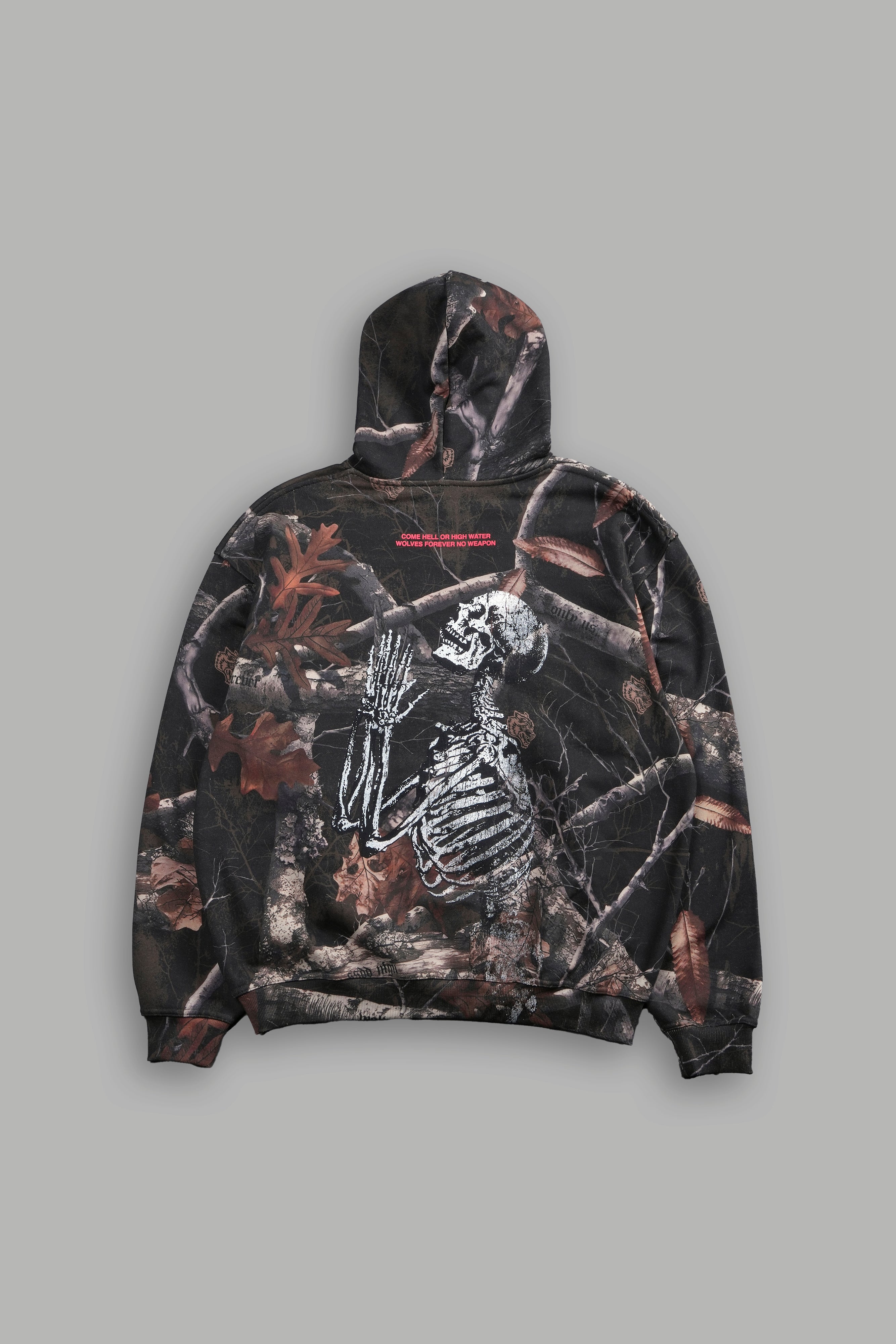 Darc Sport No Weapon Shall Prosper Pierce Hoodie Woodland Camo Sz M