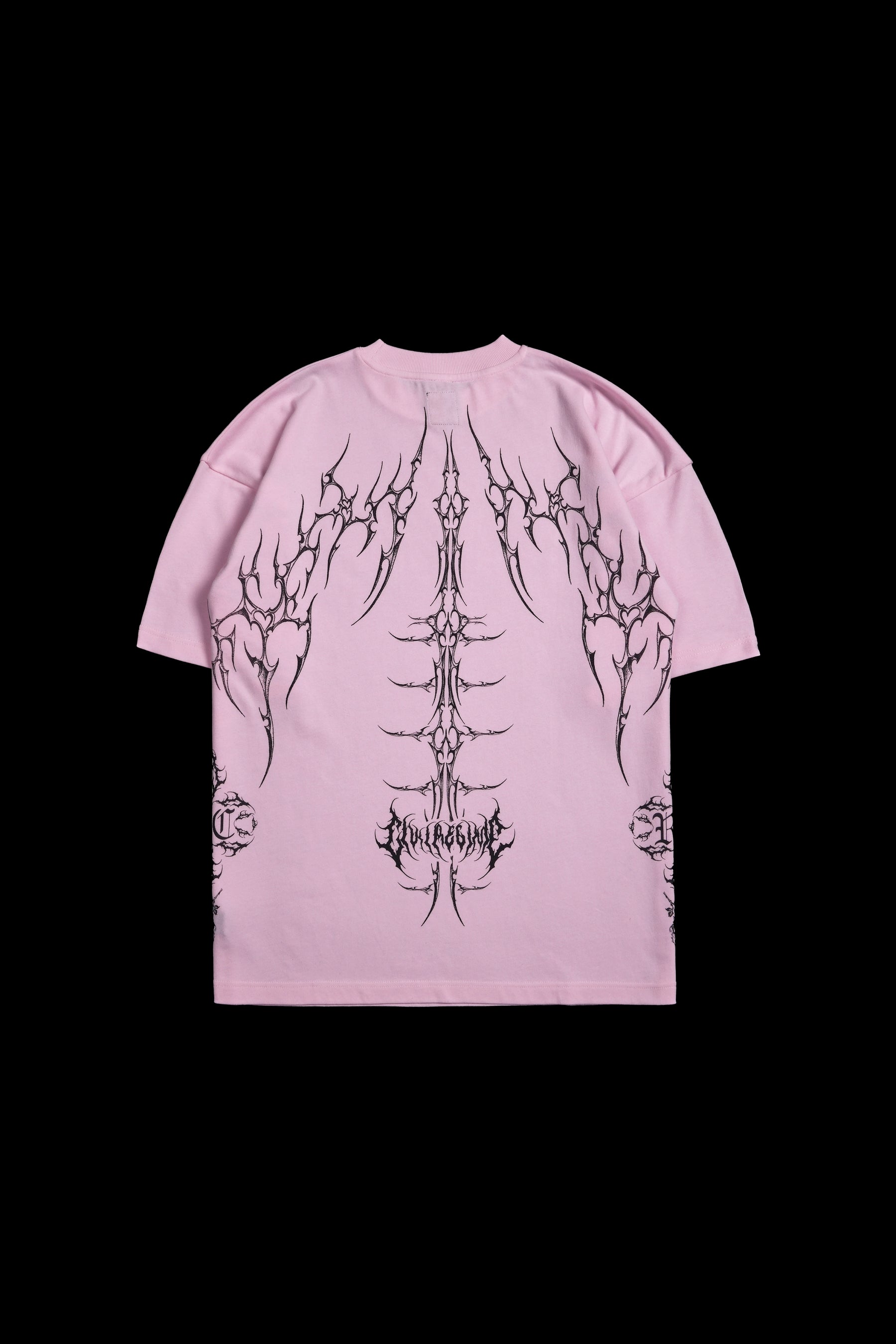 Civil Regime Chaos American Classic Oversized Tee Pink Sz M