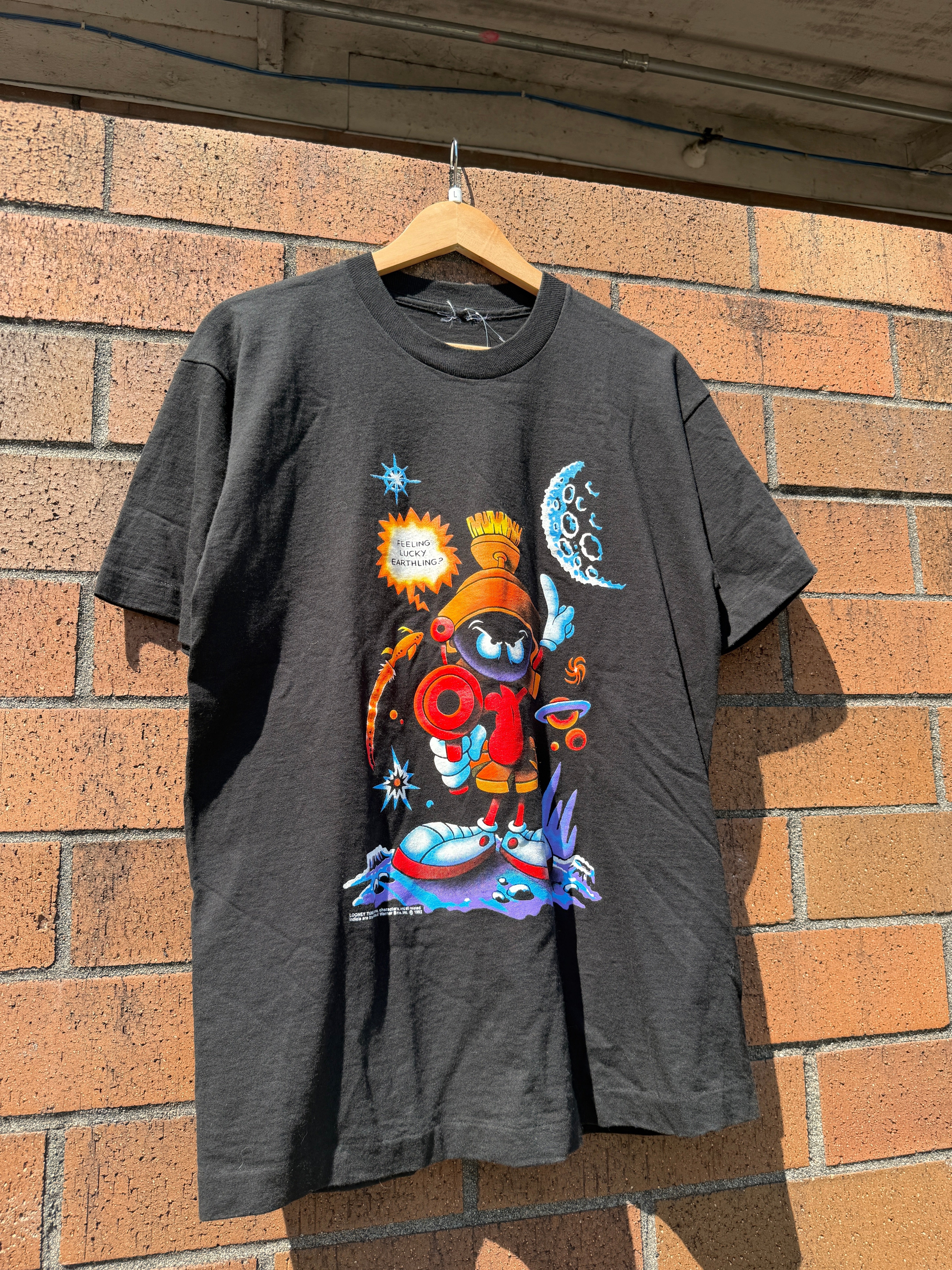 1992 Marvin the Martian Feeling Lucky Earthling? Tee Size L