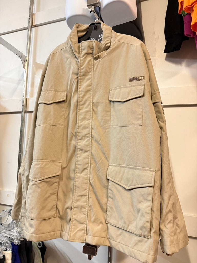 Y2K Patrol 55 Beige Ski Jacket Sz XL