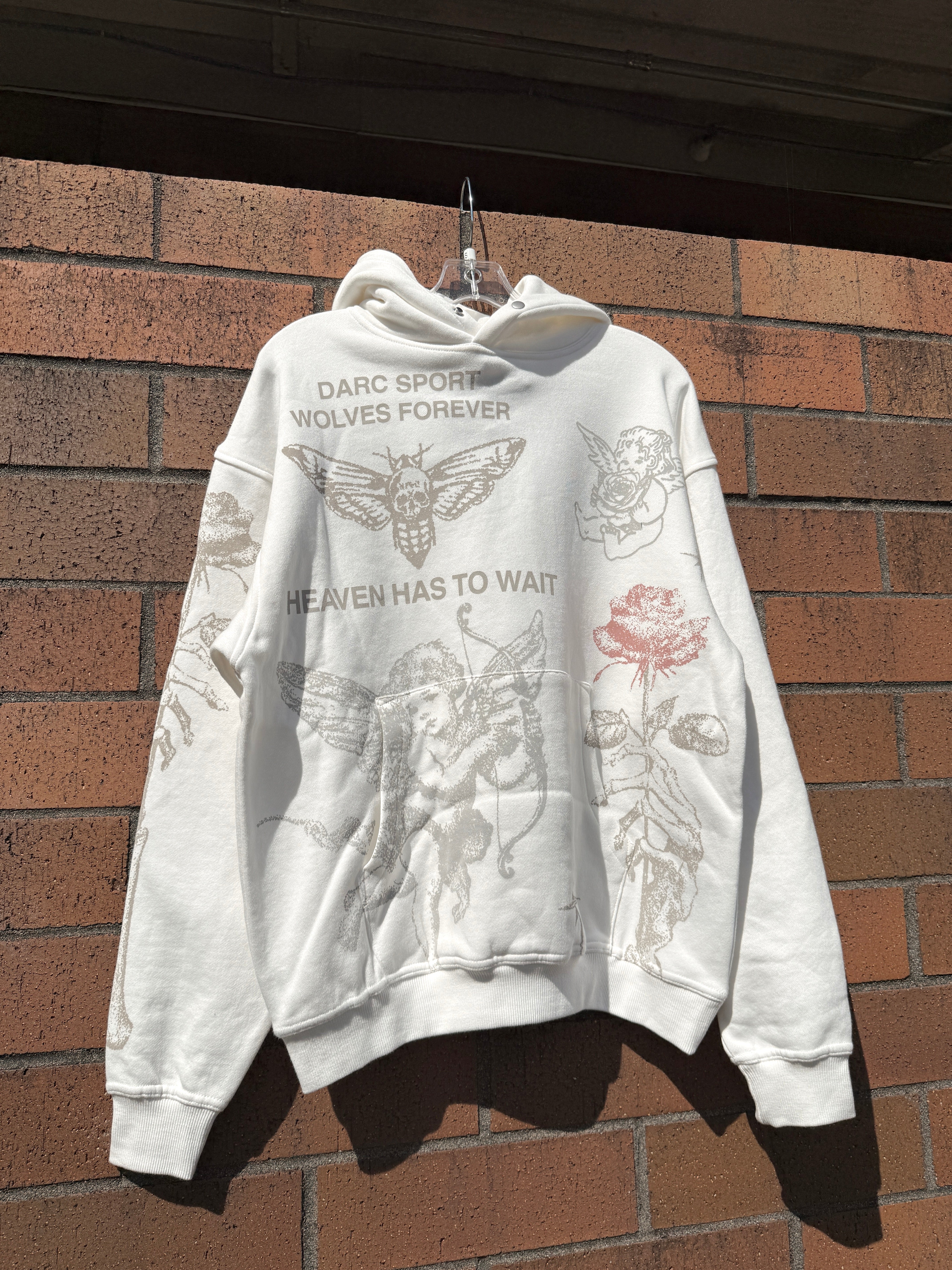 Darc Sport Sacred Flash Pierce Hoodie Cream Size Small